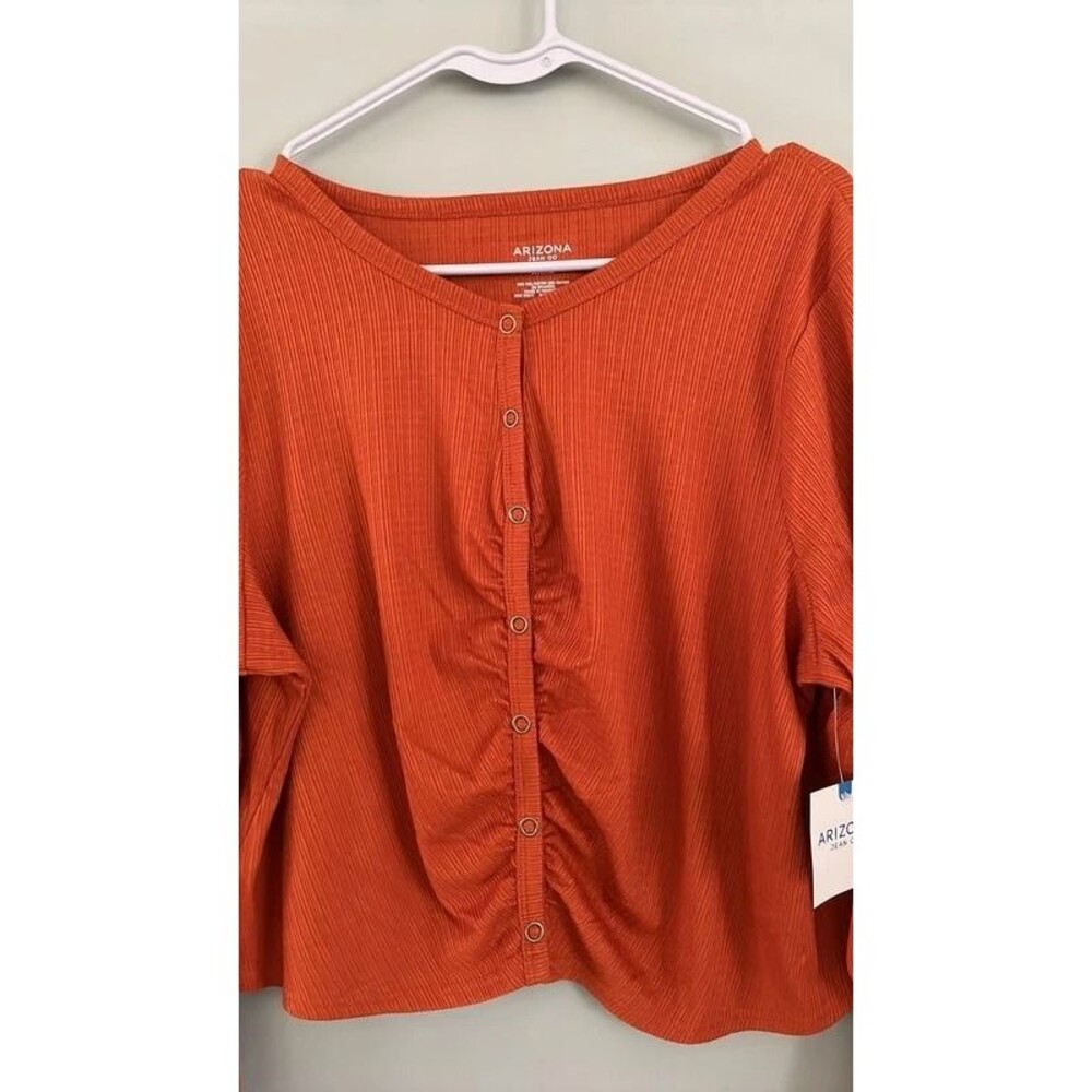 Arizona Jean Co. Women's XXXL Snap-up Top NWT